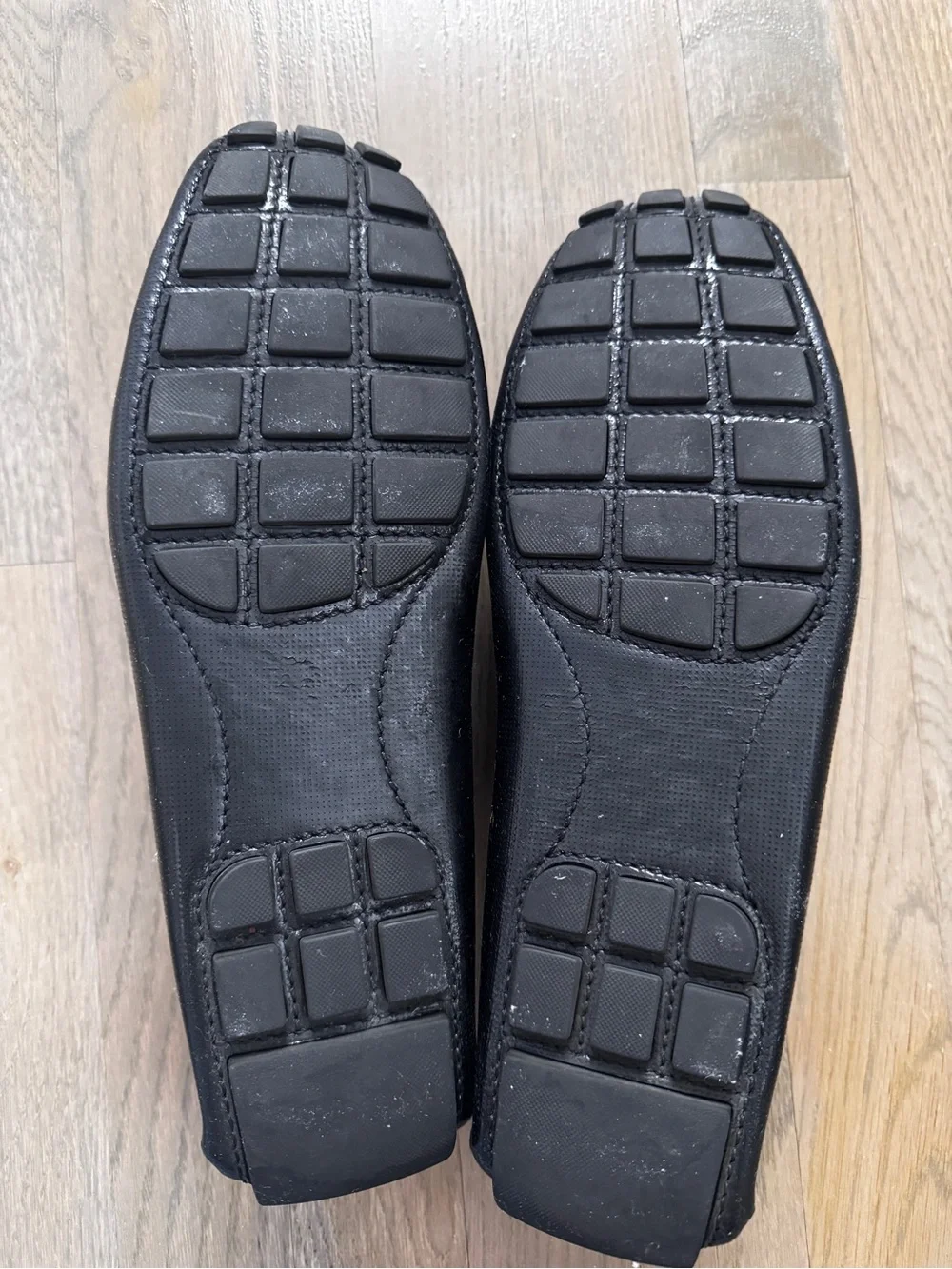 Louis Vuitton Monte Carlo Moccasin Loafers Black LV Logo Men’s 8.5